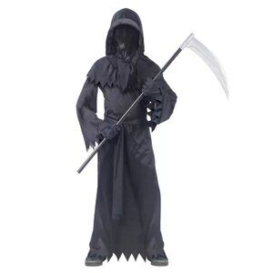 BOY'S REAPER COSTUME PHANTOM GHOST GHOUL KIDS SIZE LARGE COSTUME (NO SCYTHE)